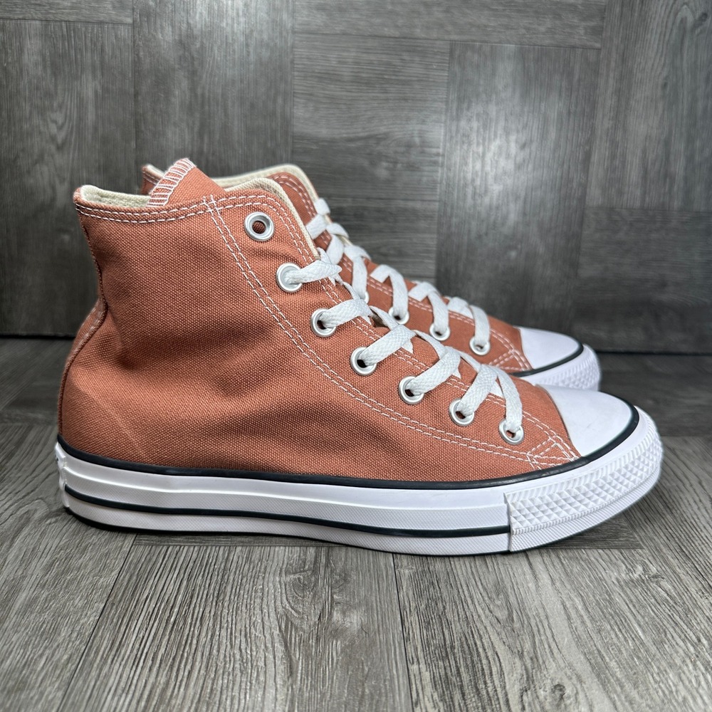 Converse Chuck Taylor All Star High Top Women 7 Orange Canvas A08578F NEW